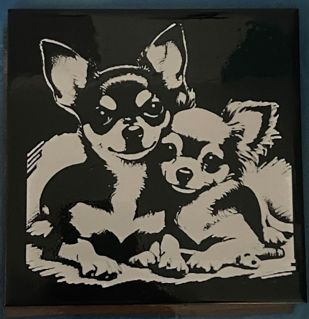 Gravures au laser sur carrelage Décoration