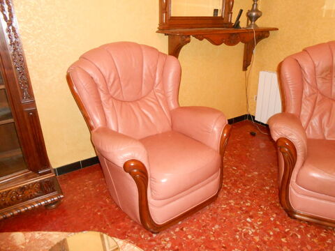 Fauteuils cuir avec armature bois 440 Cessenon-sur-Orb (34)