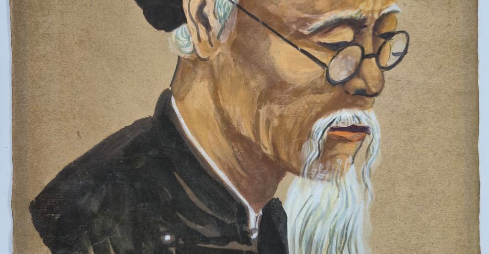 Portrait de lettr&eacute; / Portrait de sage traditionnel 