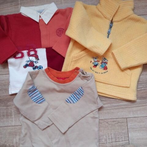 Lot de 2 sweats + un tee-shirt manches longues 12 mois Villiers (86)