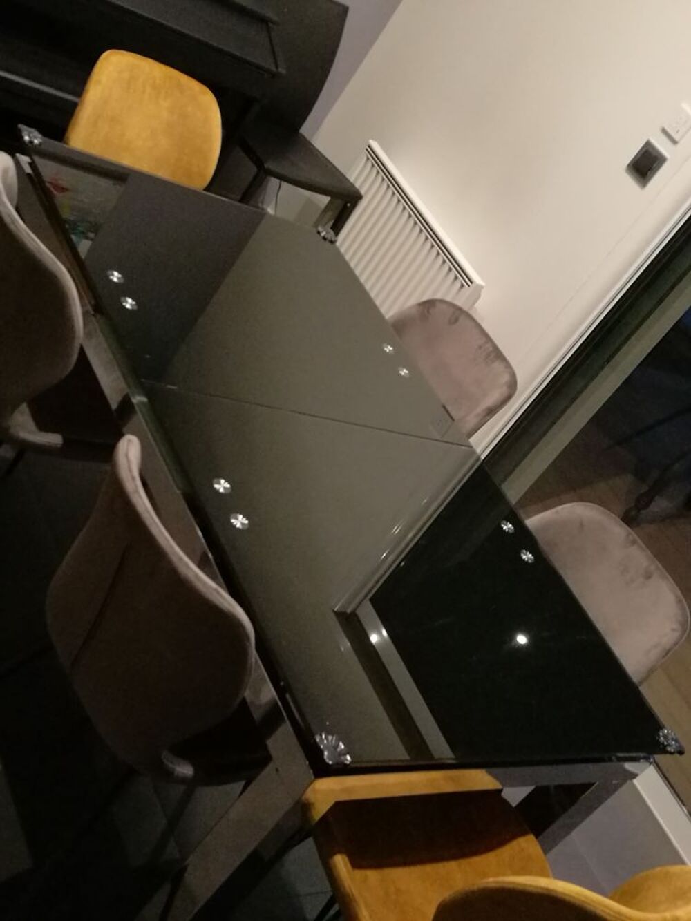 Table en verre contemporaine Meubles