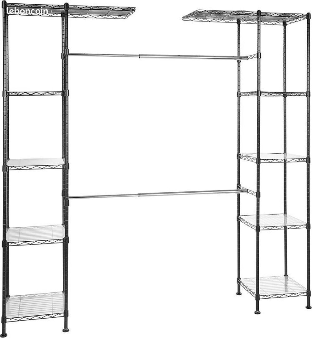 Dressing modulable m&eacute;tal chrom&eacute; Meubles