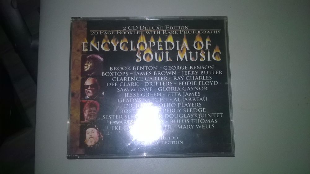 Cd Encyclopedia Of Soul Music
2 CD
1998
Excellent etat
R CD et vinyles