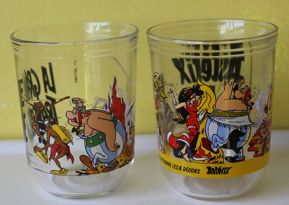 Verres &agrave; moutarde vintage Ast&eacute;rix Albums 1999 