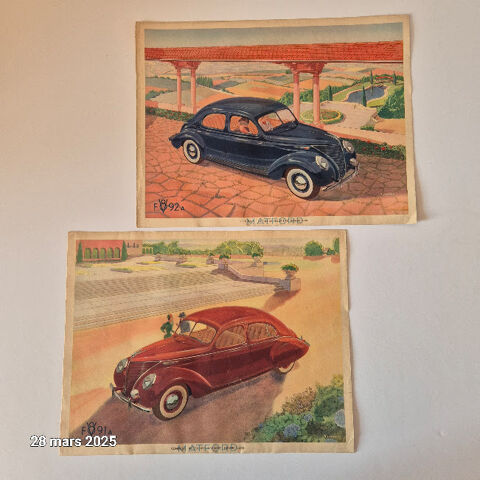 Belles publicités sur les automobiles Mattford, Fv892a et Fv 20 Saumur (49)