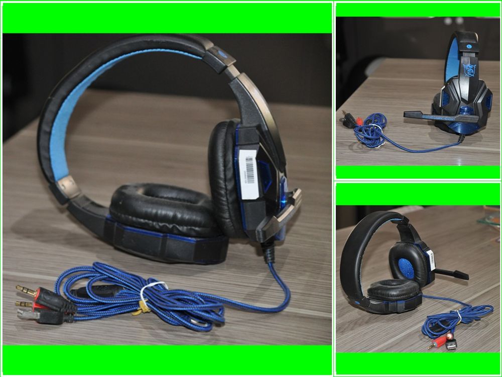 Casque de jeu filaire r&eacute;glable &agrave; 120 &deg; avec microphone Audio et hifi