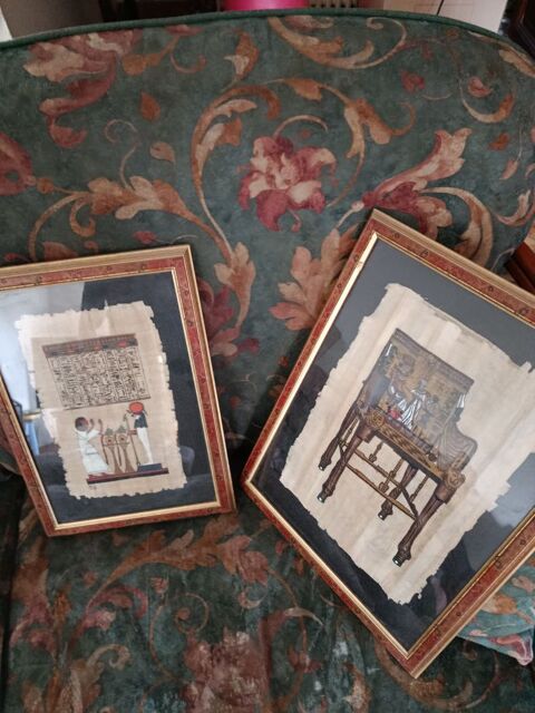 2 V�ritables Papyrus encadr�s 355 Ch�tillon-sur-Thouet (79)