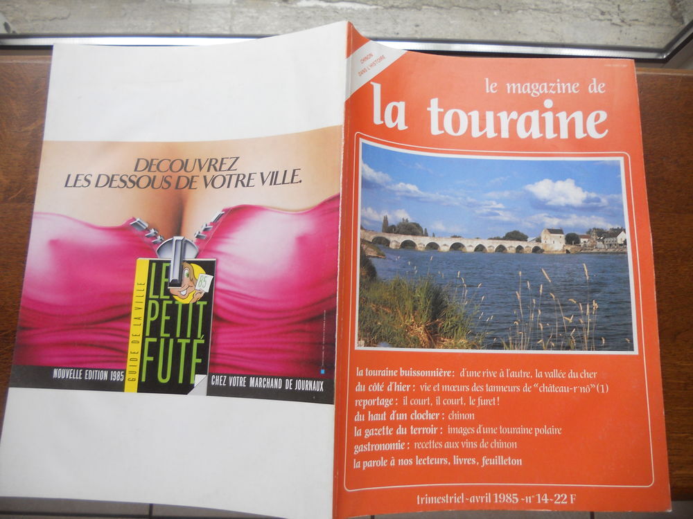 LE MAGAZINE DE LA TOURAINE.No14/1985: Chinon dans l'histoire Livres et BD