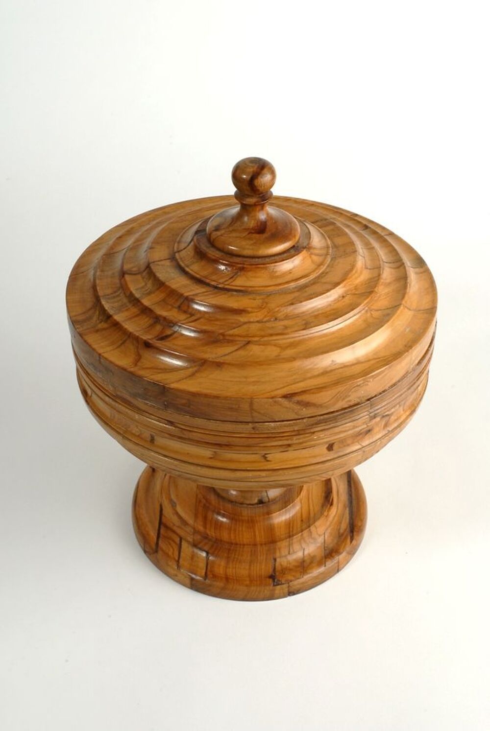 Magnifique coupe en bois d'olivier-Artisanat de Toscane ITAL Décoration