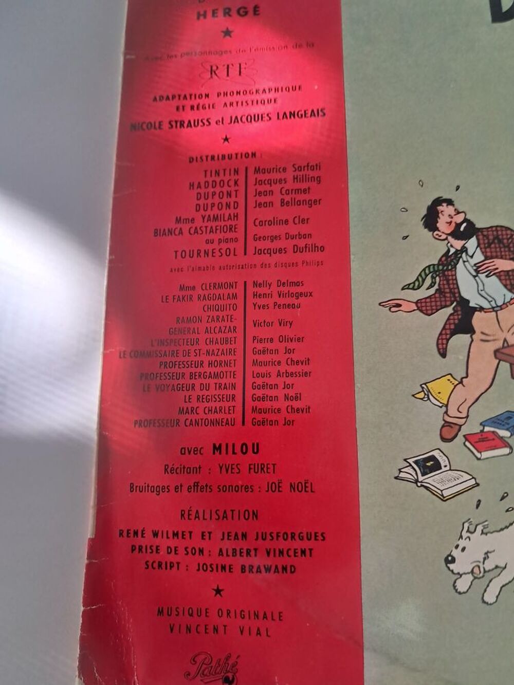 "Les 7 boules de cristal "Les aventures de Tintin vinyle CD et vinyles