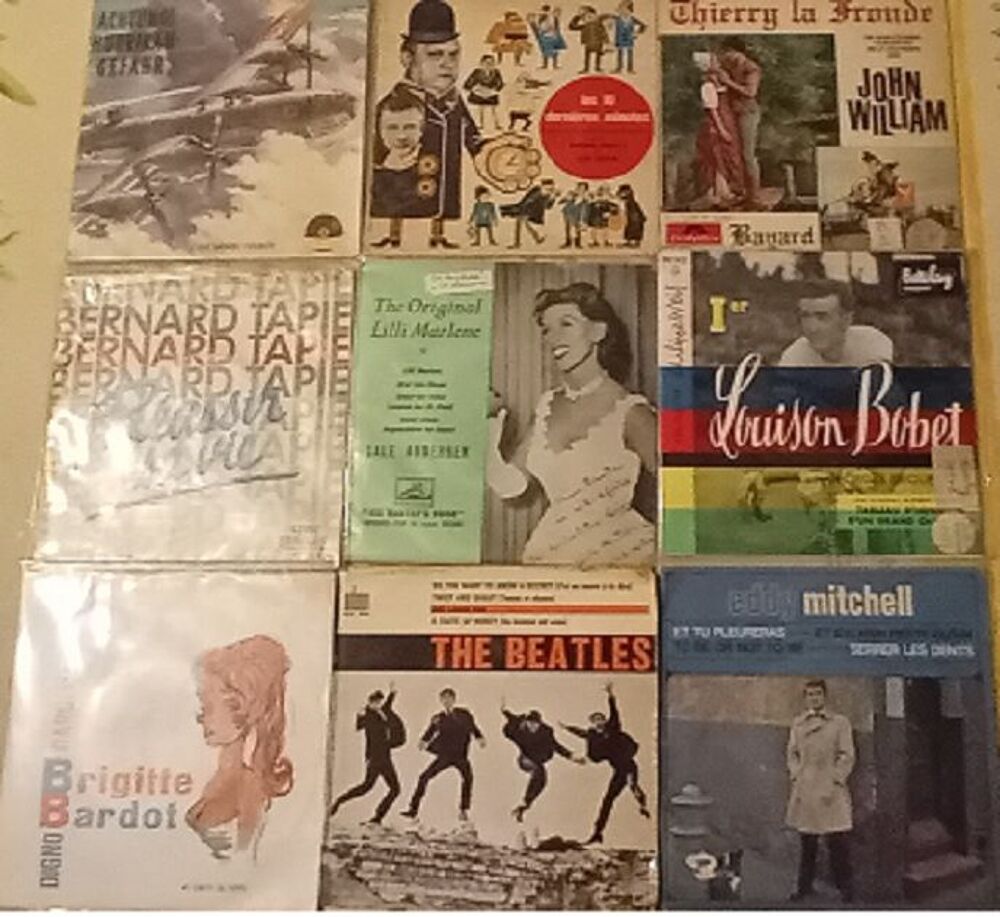 DISQUES VINYLES &agrave; 1€ CD et vinyles