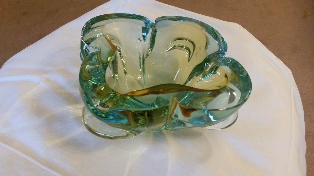 Cendrier ou Vide poche Cristal de Murano Décoration