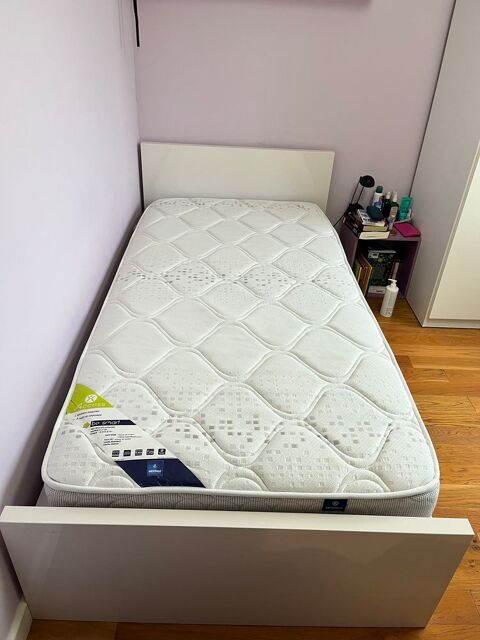 Lit complet une place (cadre+sommier+matelas) Aix en Provenc 200 Luynes (13)