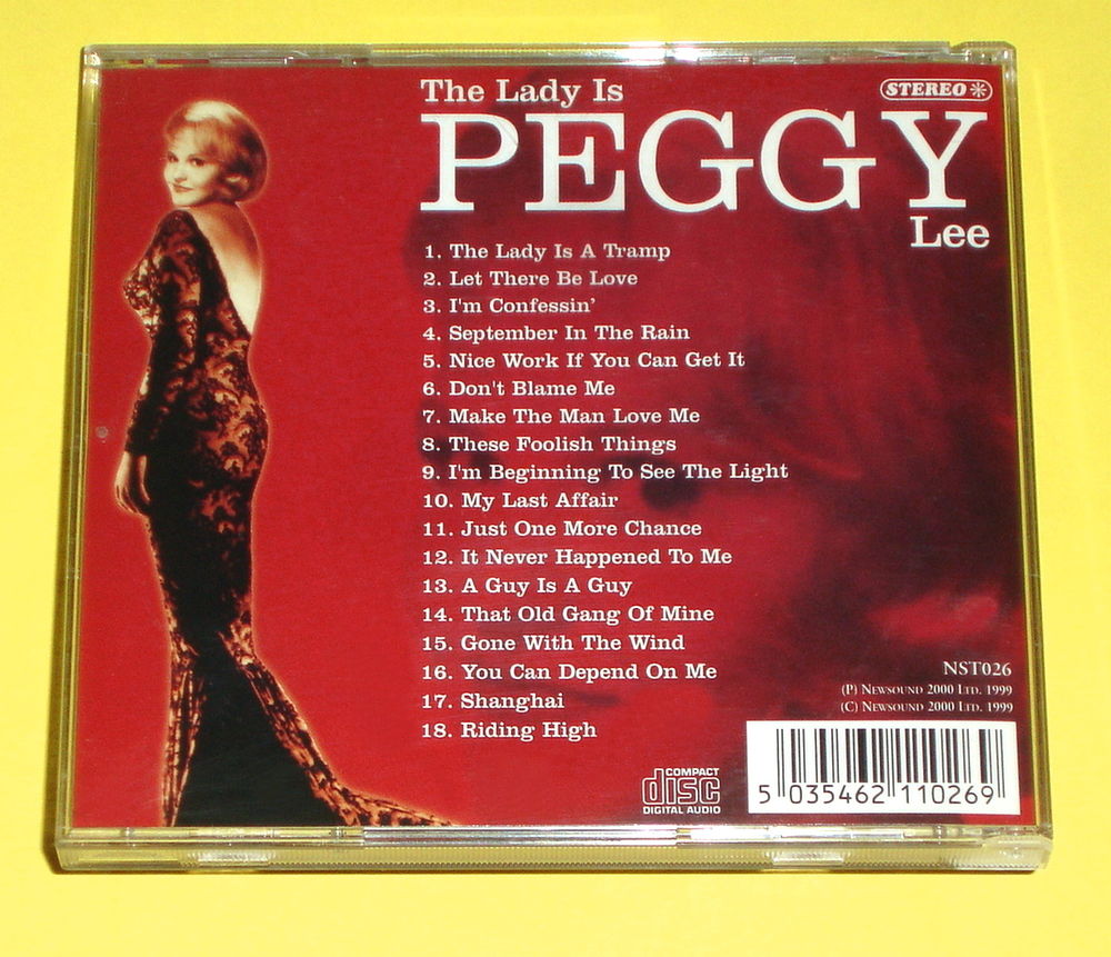 PEGGY LEE - CD - THE LADY IS A TRAMP - UK 1999 CD et vinyles