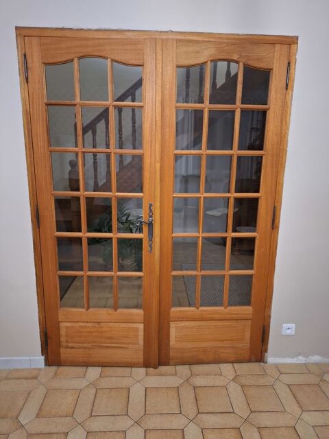 Porte double vitr�e en ch�ne 35 V�ron (89)