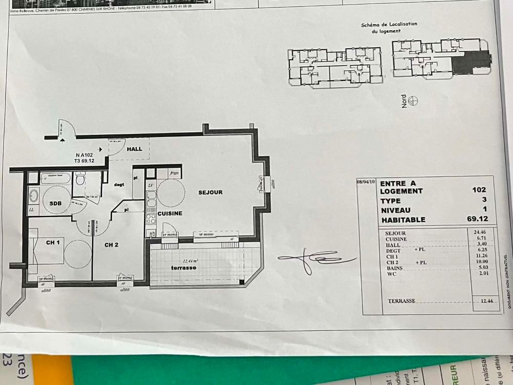 Vente Appartement T3 LUMINEUX DANS RESIDENCE SECURISEE Portes-lès-valence
