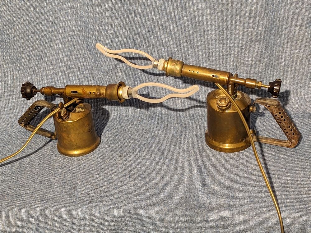 Paire de 2 Lampes chalumeau de chevet avec ampoule flamme tr Décoration