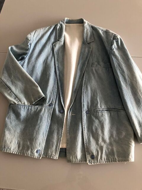 Veste jeans ou denim vintage 50 Bordeaux (33)