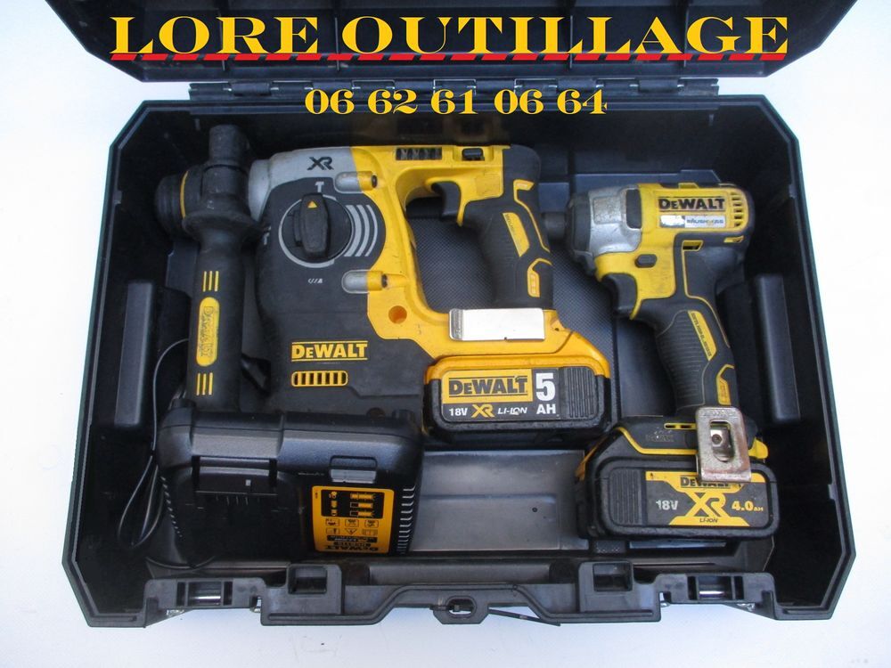Kit DeWALT - Perforateur + Visseuse choc Bricolage