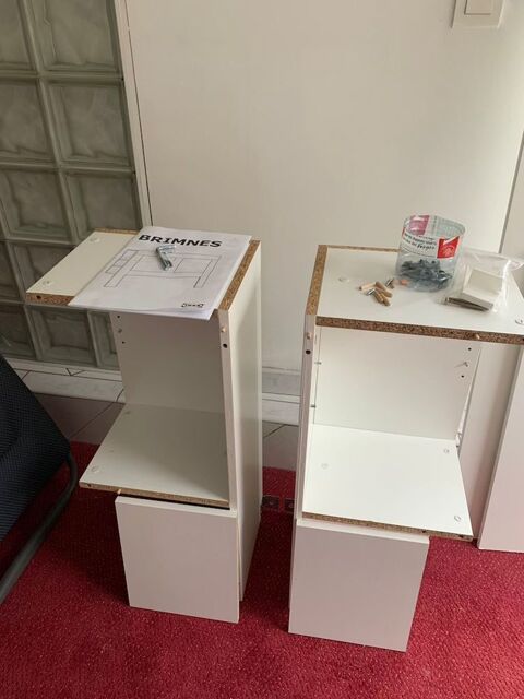 Tte lit IKEA Brimnes rangements des 2 cots 20 Bivres (91)