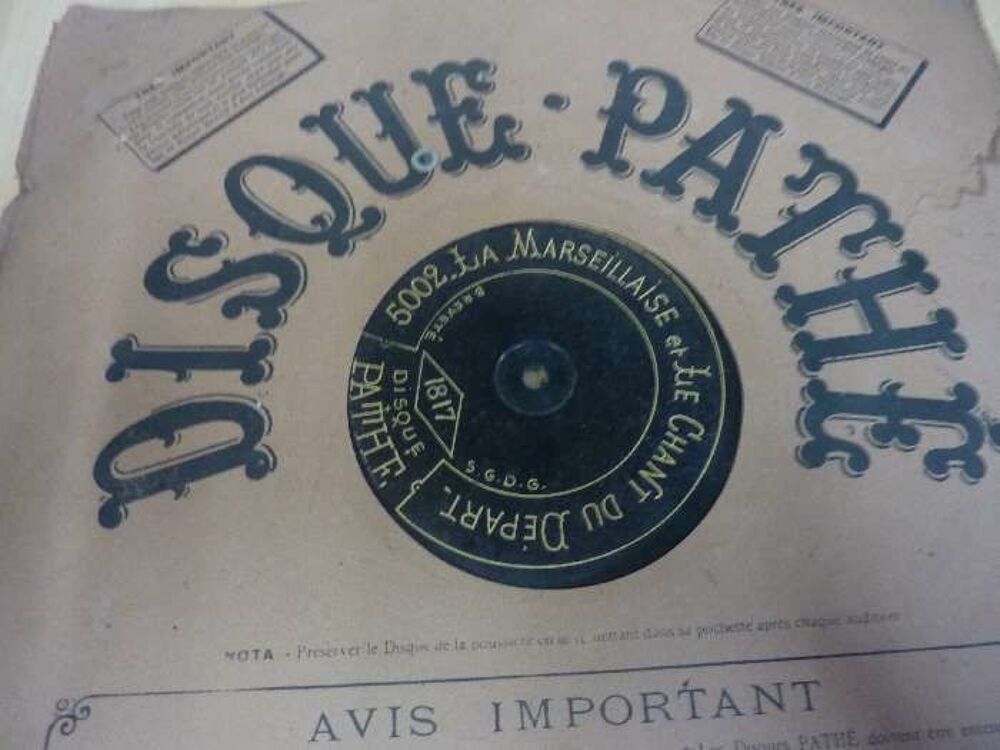 Grand disques GRAMOPHONE 78 trs Audio et hifi