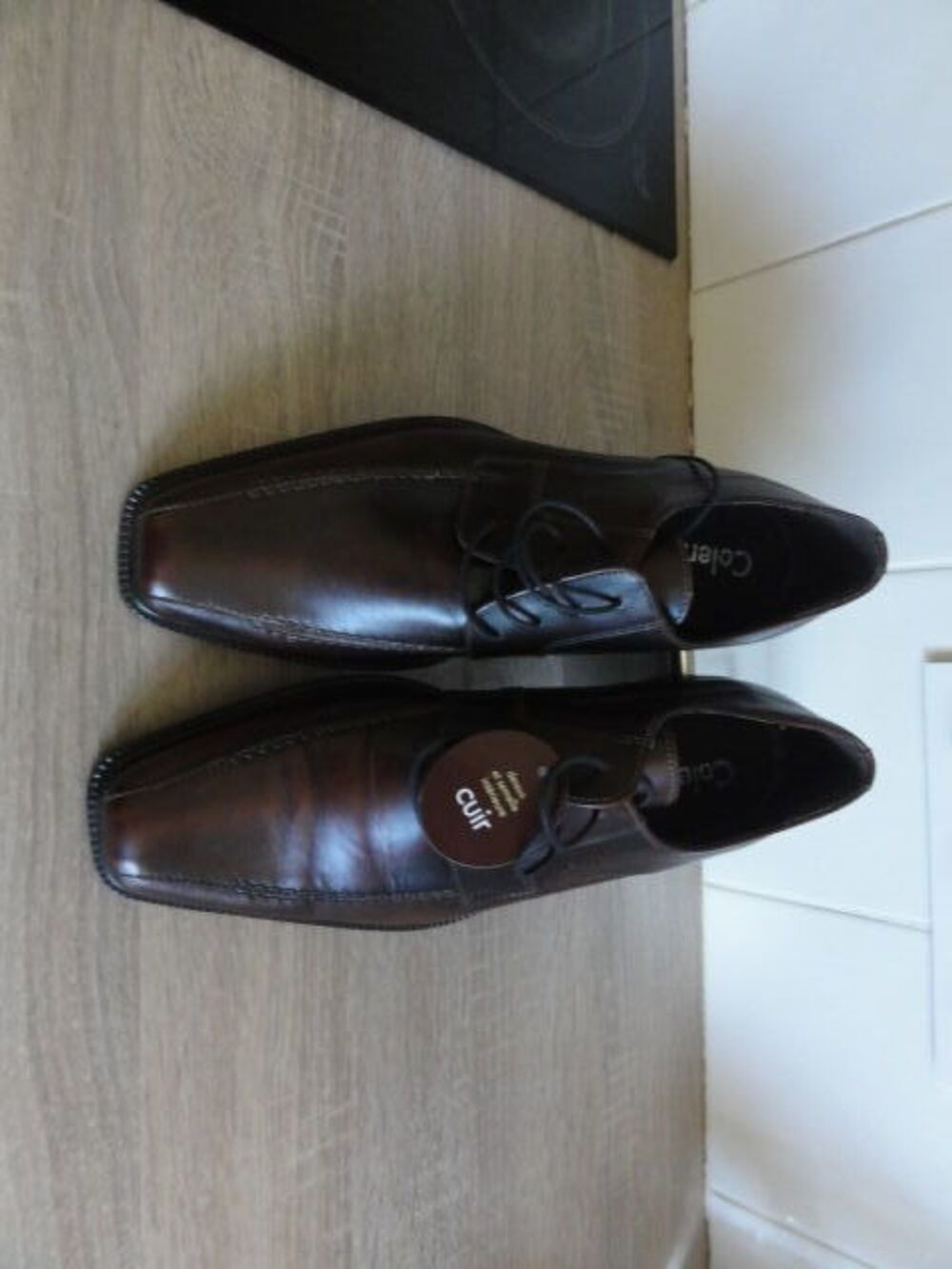 chaussures neuves P41 Cuir marron d&eacute;grad&eacute; Chaussures