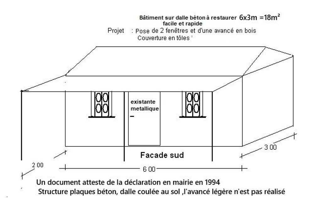 Vente Chalet Proximité ORLEANS   parcelle boisé 2260m² bâti 18m² Orléans