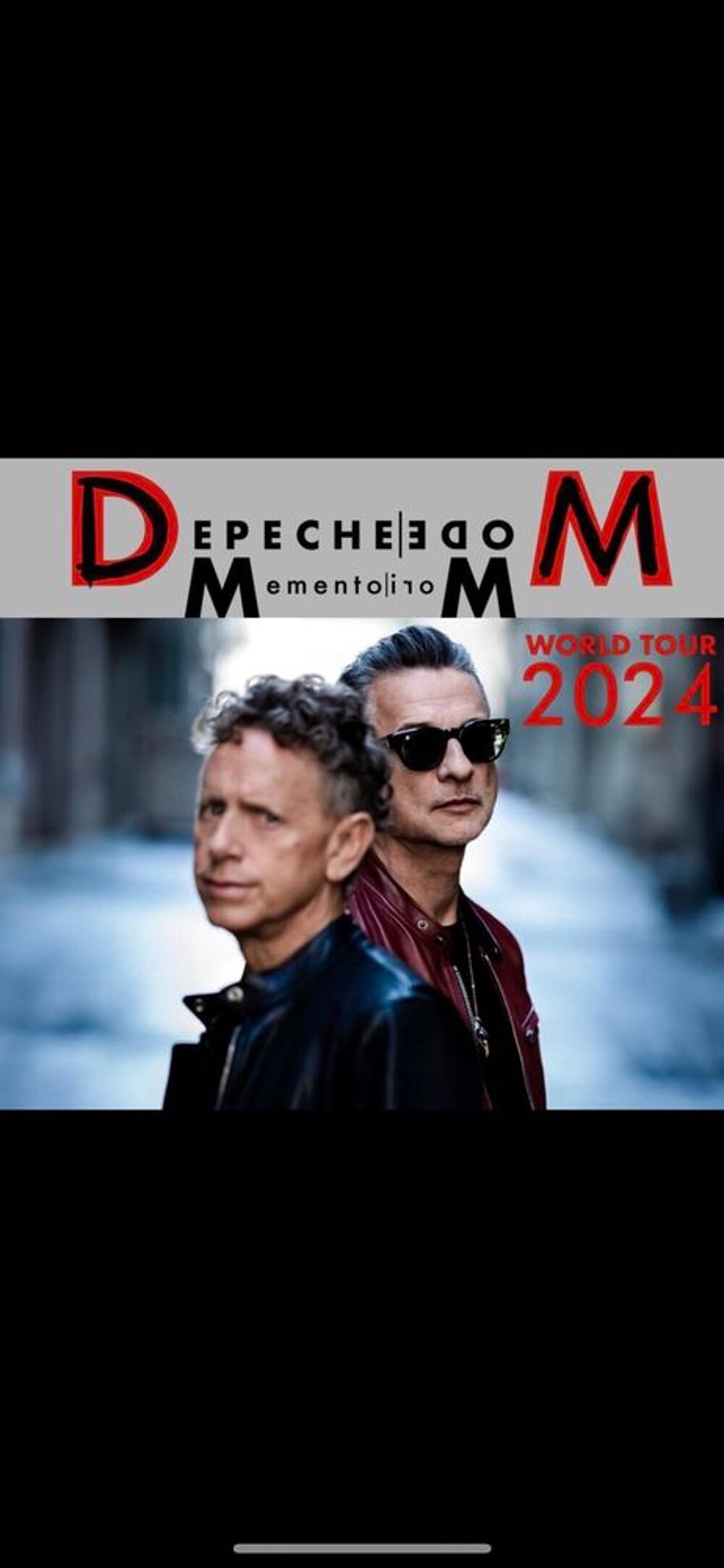 D&eacute;p&ecirc;che Mode - concert mars 2024 Billetterie