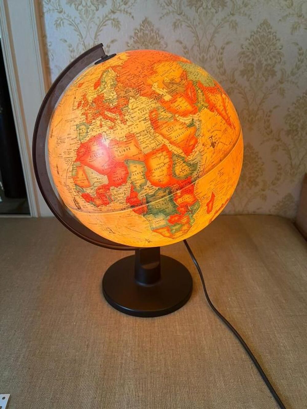 LAMPE GLOBE TERRESTRE Décoration