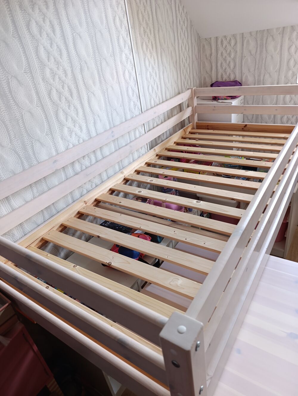 lit enfant semi mezzanine 90x190 avec bureau Meubles
