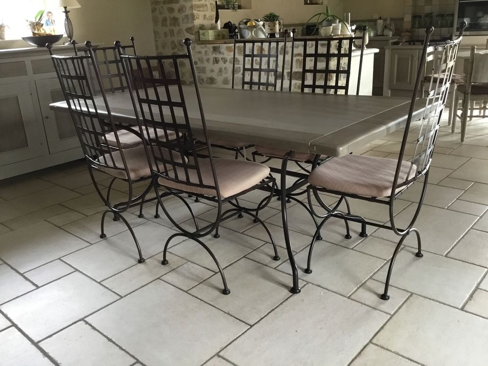 Chaises en fer forg&eacute; Meubles
