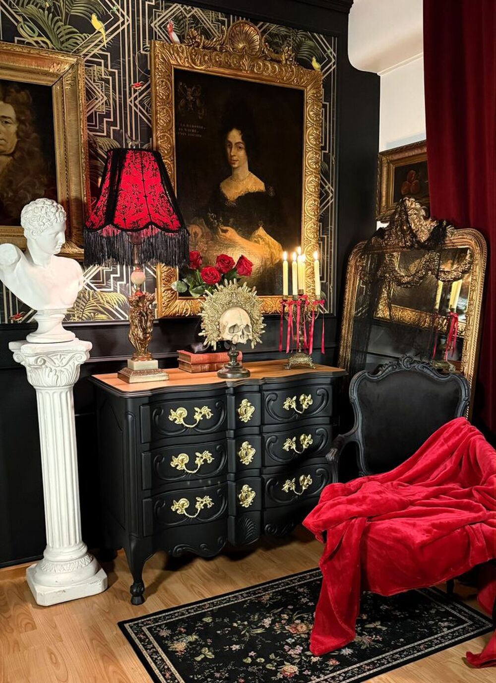 ????Abat-jour La Nuit des Roses Noires? Décoration
