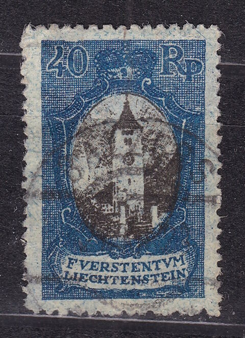 Timbres EUROPE-Liechtenstein 1921 YT 56 2 Lyon 5 (69)