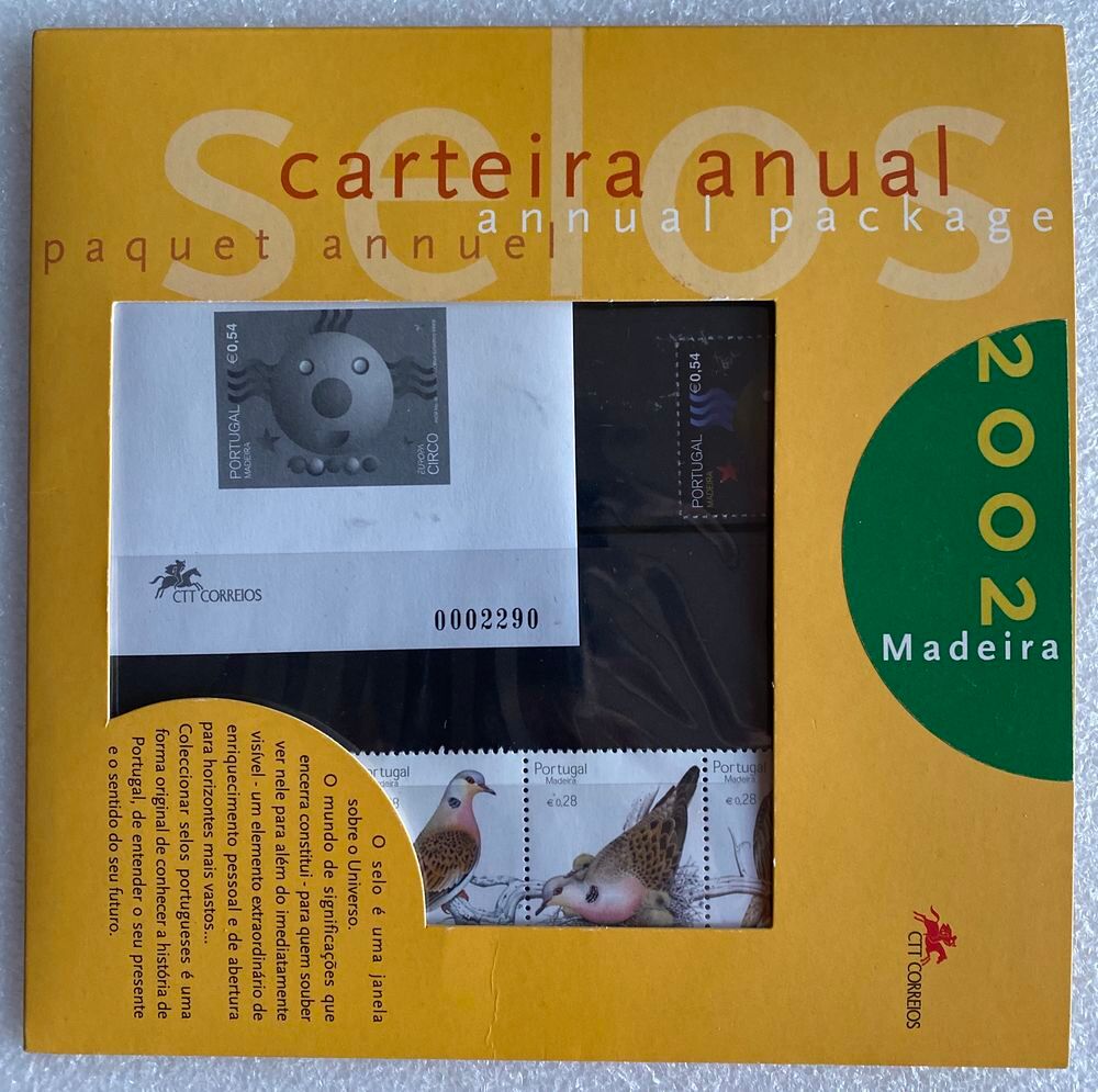 Madeira 2002 Timbres Neufs Ann&eacute;e Compl&egrave;te , PORTUGAL,Mad&egrave;re 