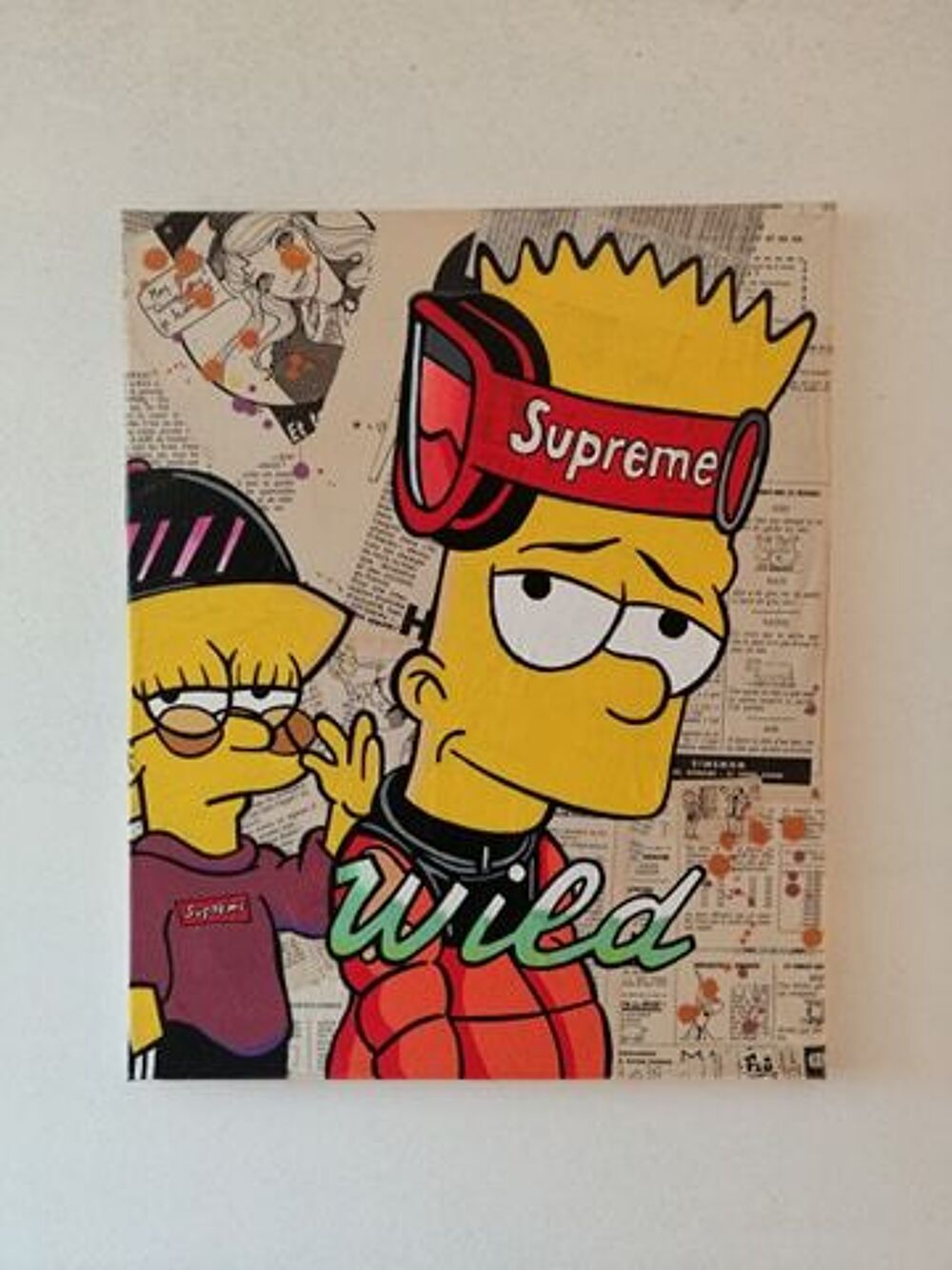Toile POP'Art Simpson Supreme Décoration