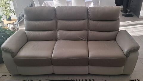 Canap� en cuir �lectrique 3 places 1000 Les Ventes (27)