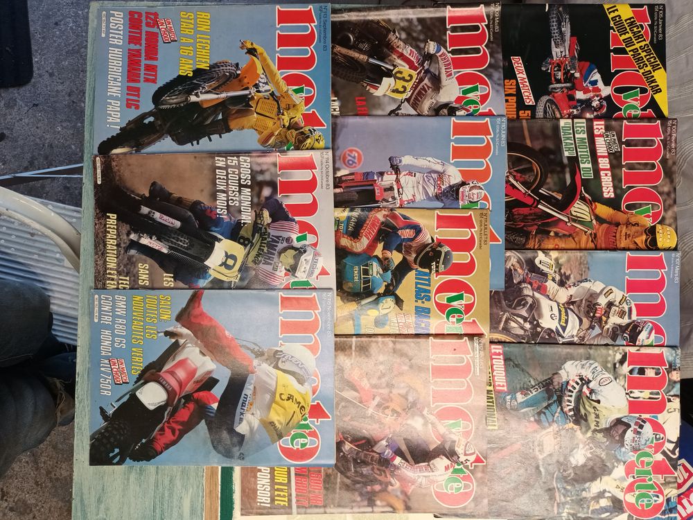 Magasines de motos tout terrain. Moto Verte. 
Livres et BD