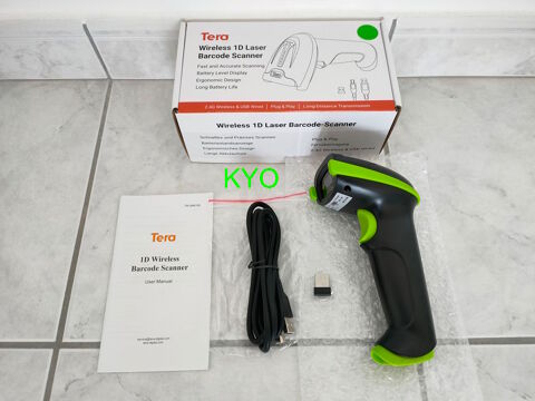 TERA 5100, Lecteur scanner Codes-Barres 1D sans fil filaire 29 Foncine-le-Haut (39)