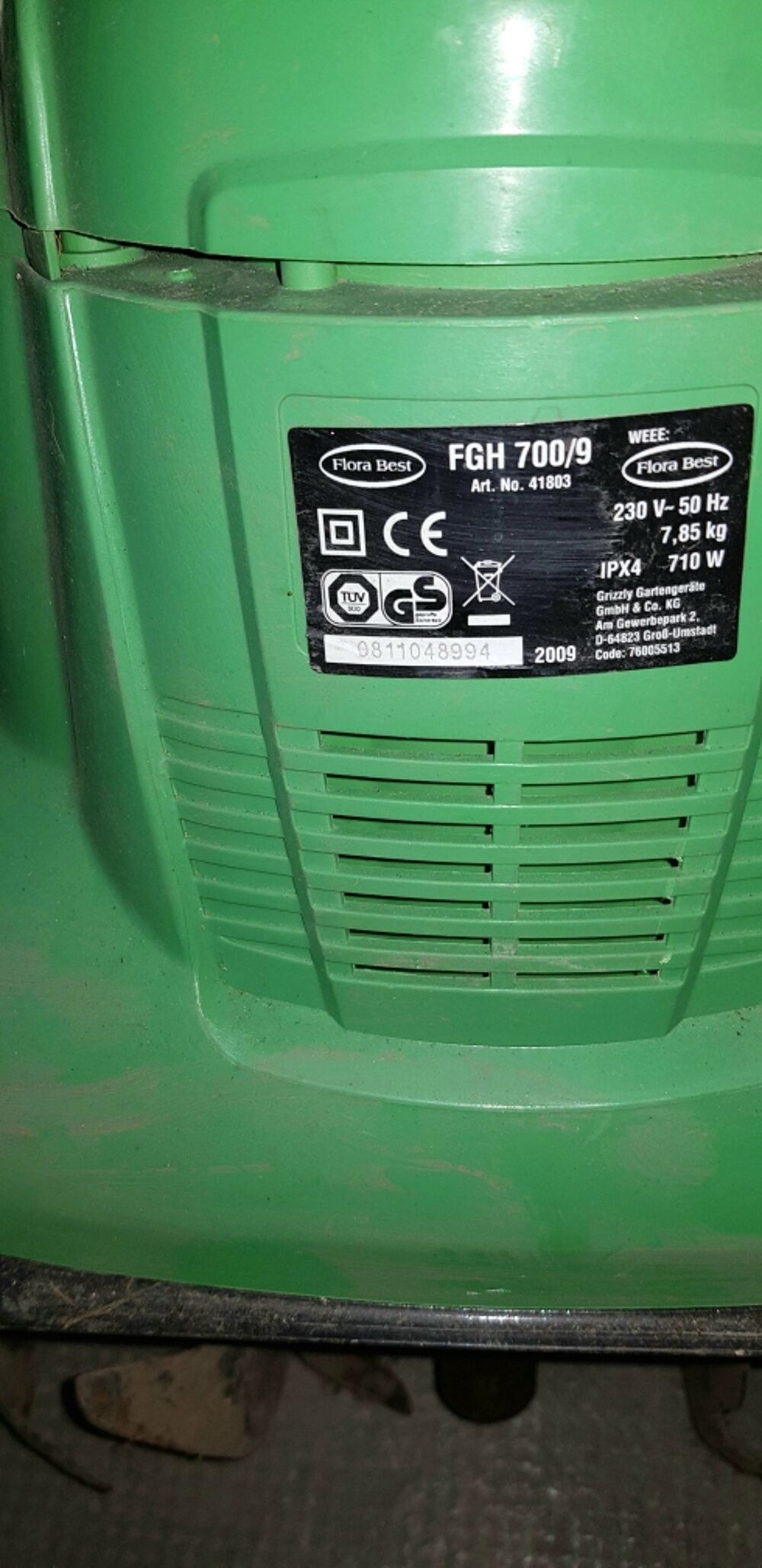 motobineuse &eacute;lectrique bon etat Jardin