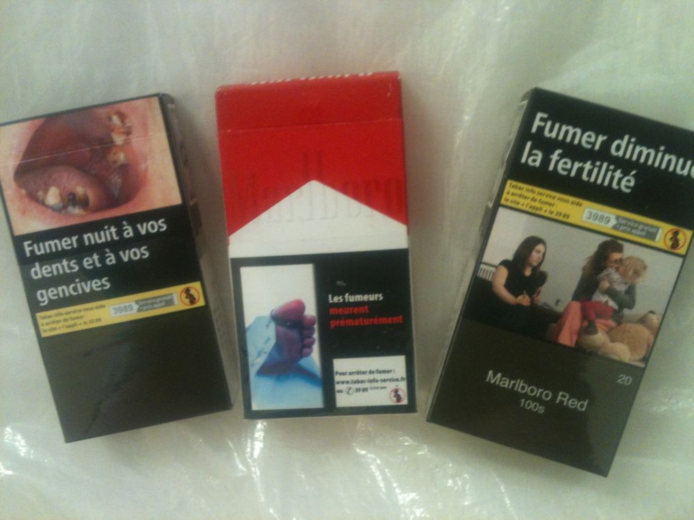 Paquets cigarettes vides pour collectionneur 