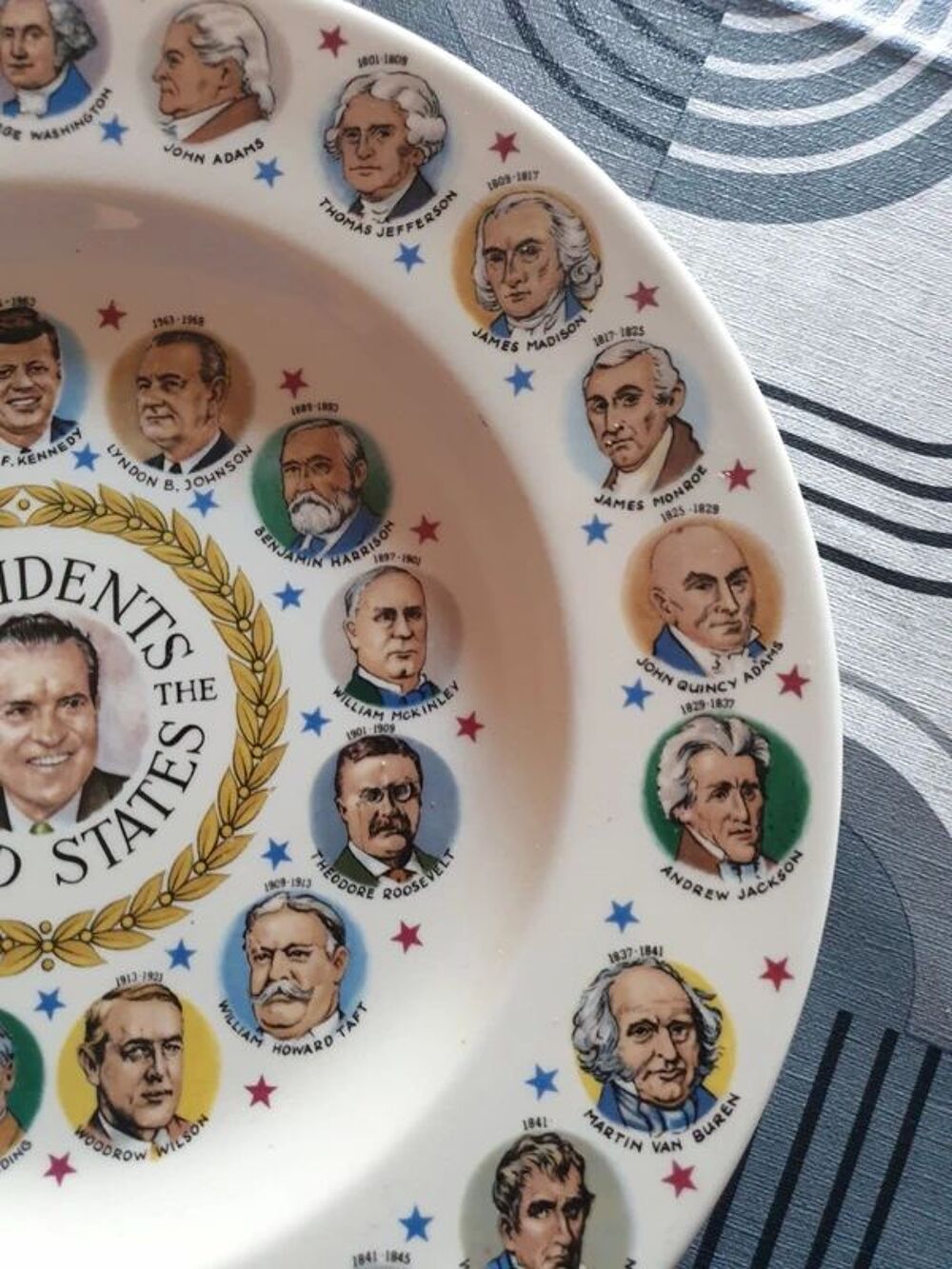 assiette rare collection pr&eacute;sidents des &Eacute;tats-Unis
Décoration
