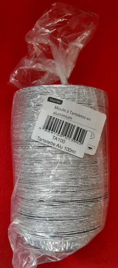 Lot de 100 Moules � Tartelette en Aluminium ? Miamex 12 Avion (62)