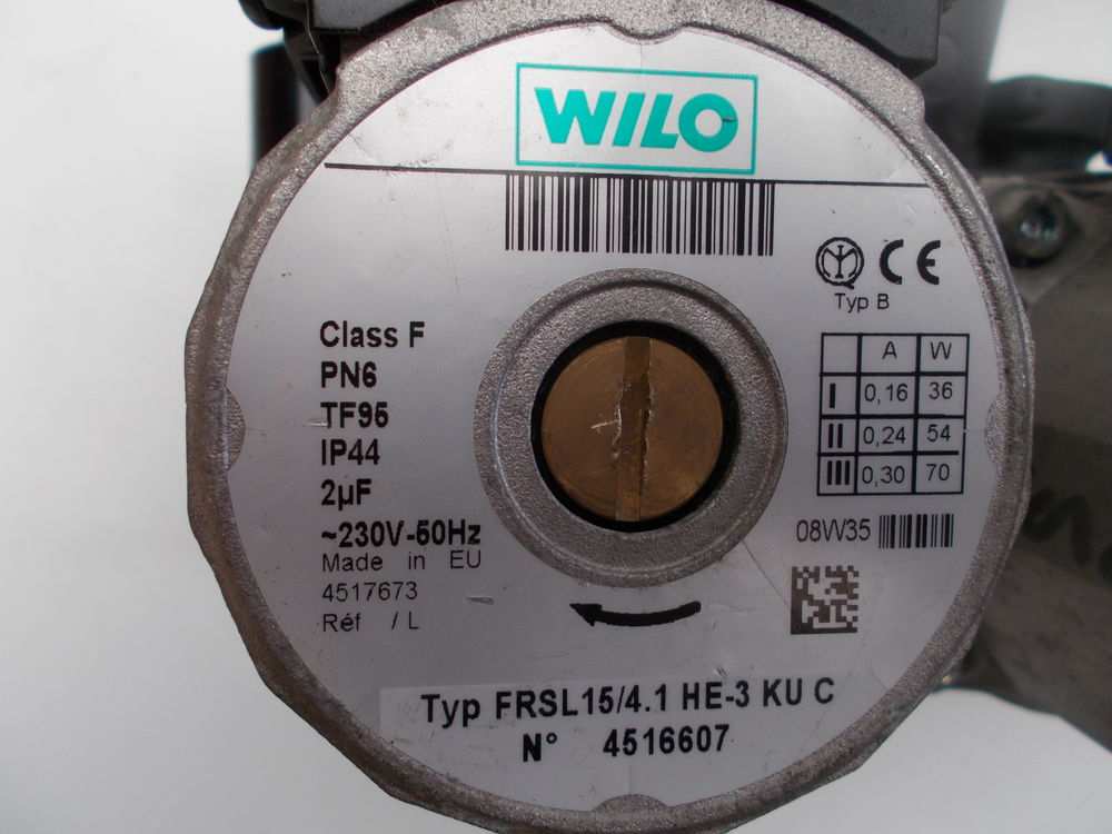 Pi&egrave;ces chaudi&egrave;re Wilo Bricolage