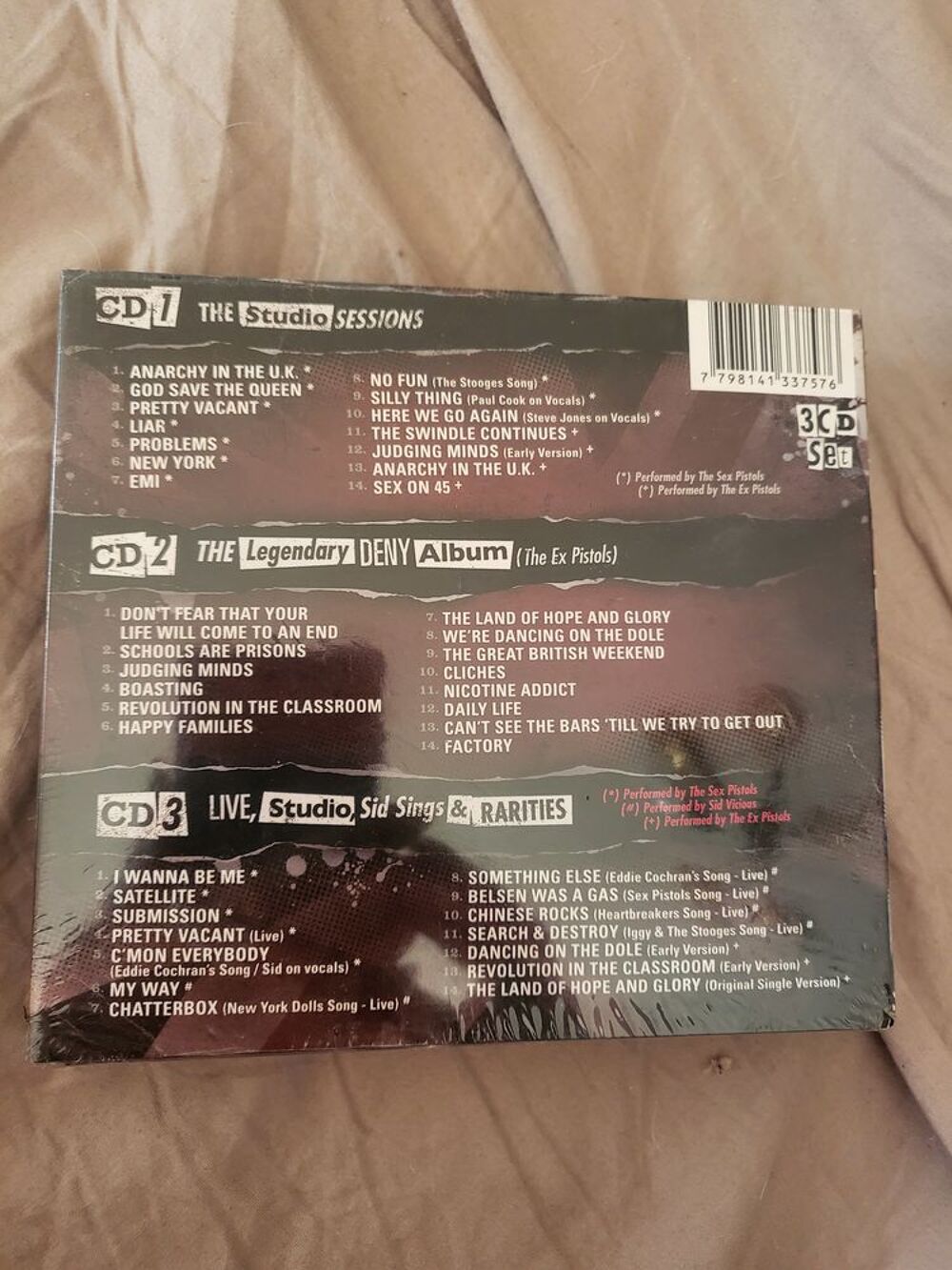 3 cd pack SEX PISTOLS 