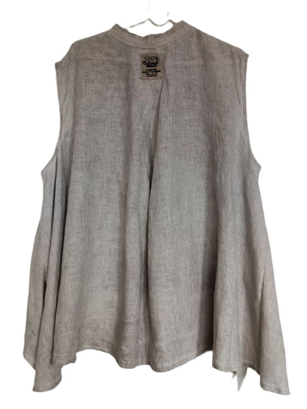 robe assymetrique beige en lin Neuve marque Planete Vêtements