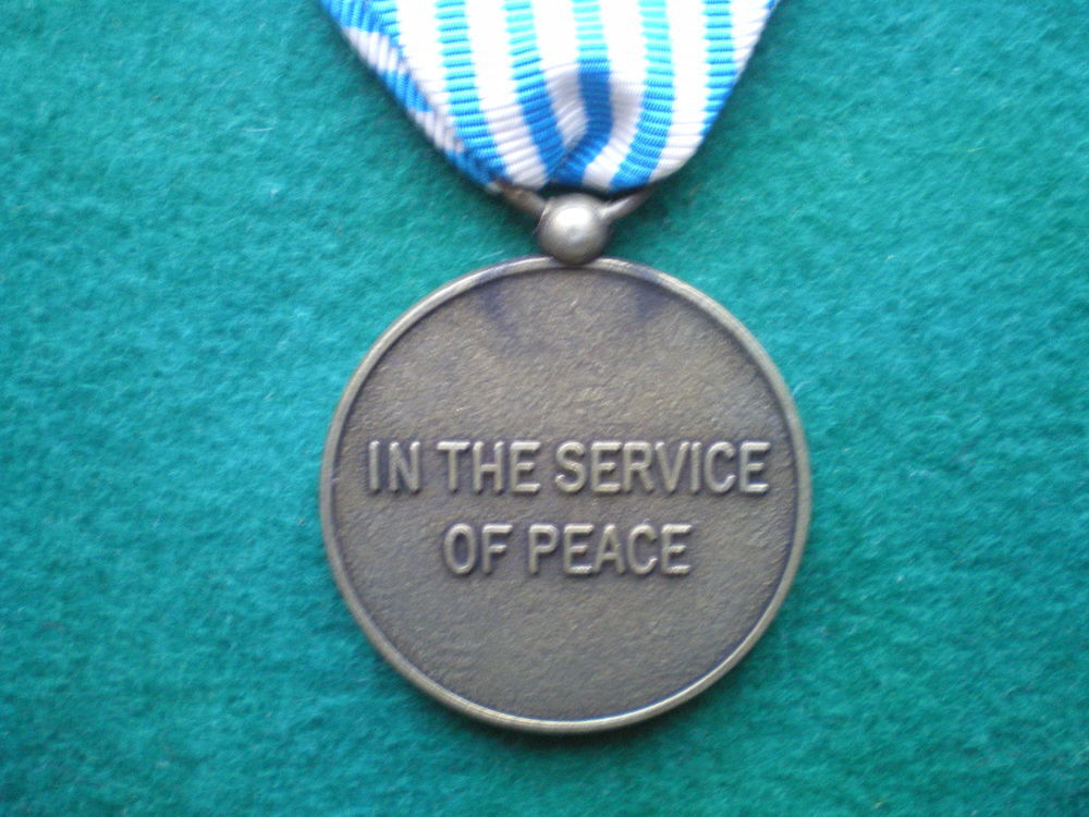 M&eacute;daille des Nations Unies. 