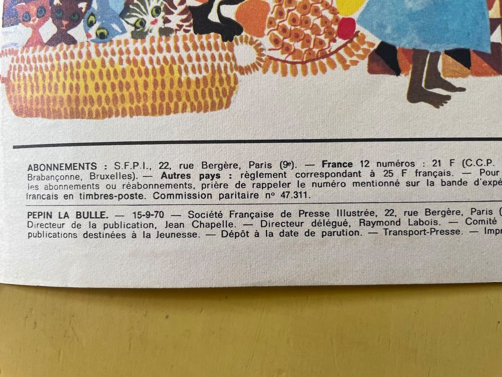 BD revue ancienne 1970 PEPIN LA BULLE en parfait &eacute;tat Livres et BD