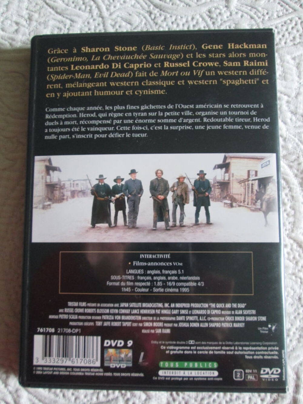 DVD western Mort ou vif (Sharon Stone) DVD et blu-ray