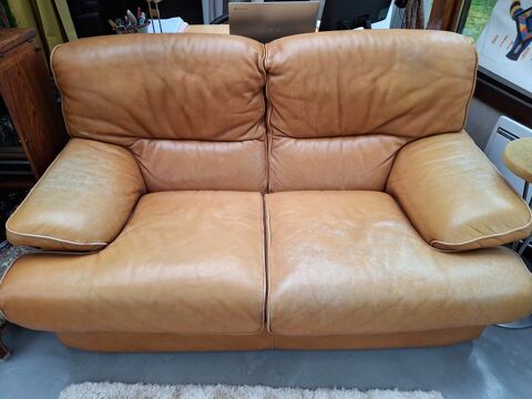 Canap cuir de veau 2 places 120 Rambouillet (78)