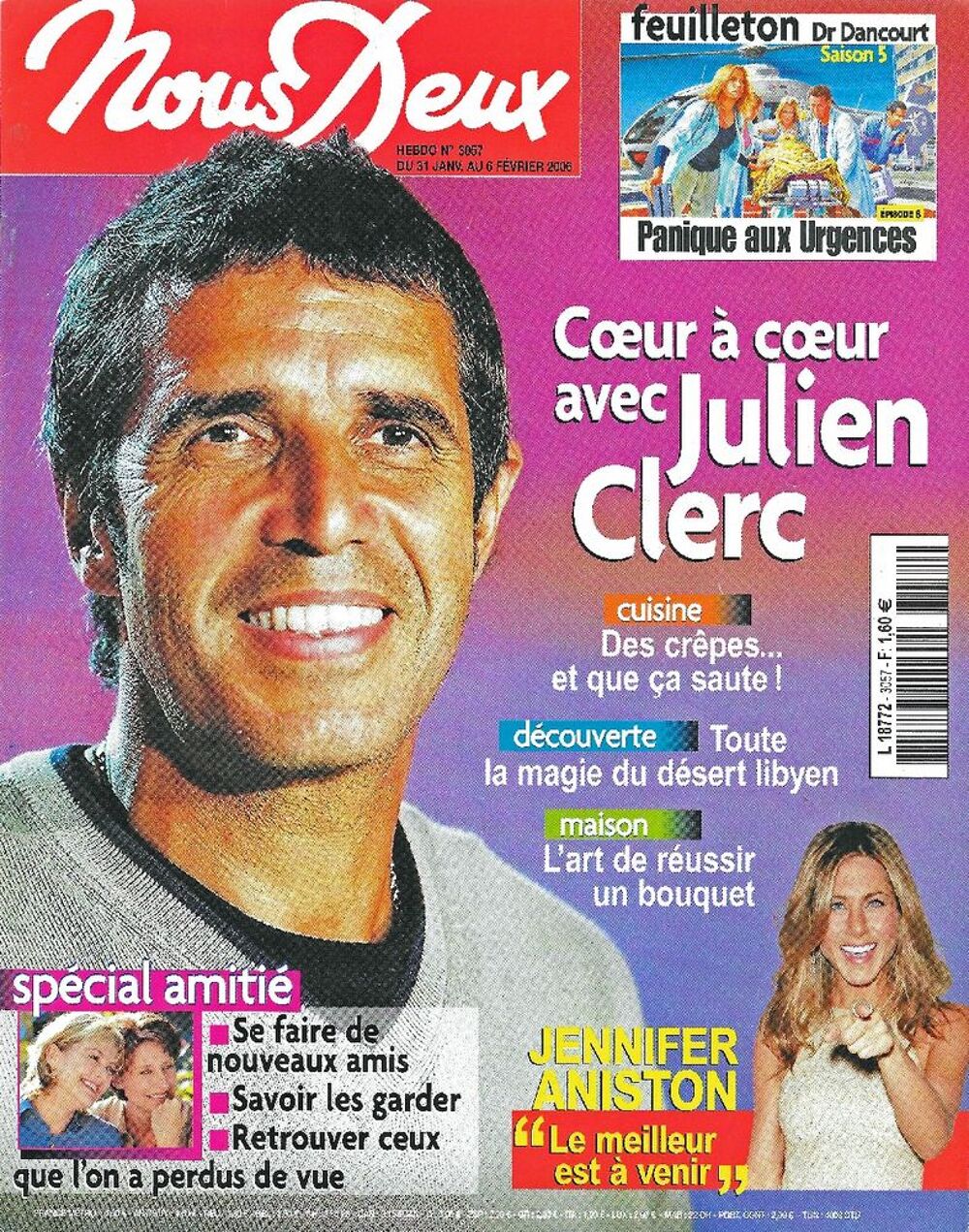 NOUS DEUX Magazine n&deg;3057 2006 Jennifer ANISTON Livres et BD